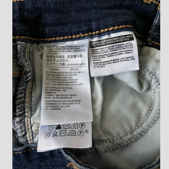 Levi’s 721 High Rise Skinny Jeans 30x30 Dark Wash - Picture 7 of 10